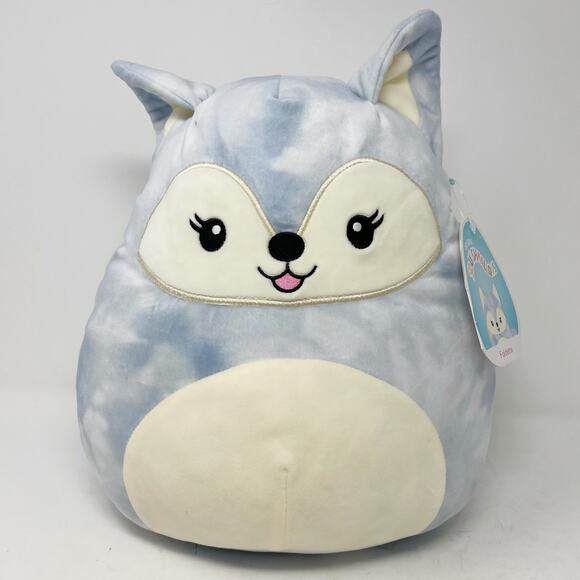 Squishmallows Blue Faldette Fox Plush Stuffed Animal 12" - Picture 1 of 8